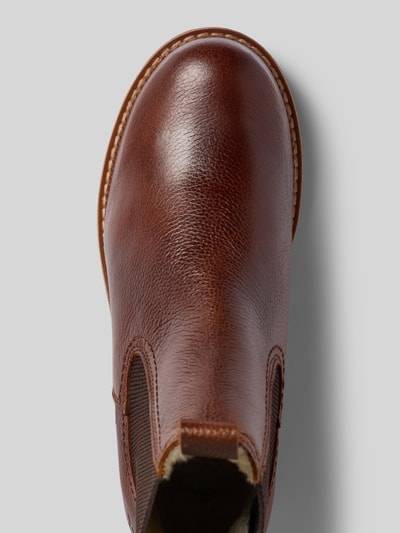 Tamaris Chelseas aus echtem Rindsleder Cognac 3