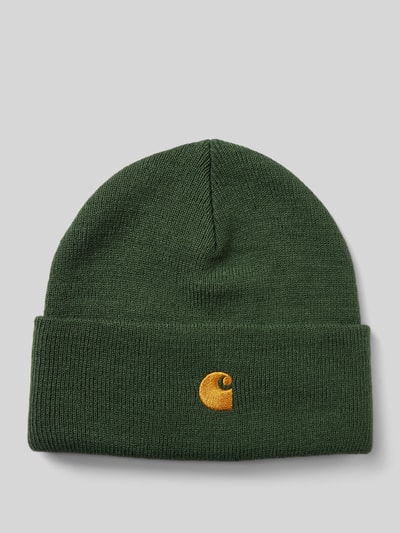 Carhartt Work In Progress Beanie mit Logo-Stitching Modell 'CHASE BEANIE 2' Dunkelgruen 1