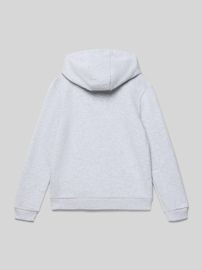 Lacoste Loose Fit Hoodie aus Baumwoll-Mix Mittelgrau Melange 3