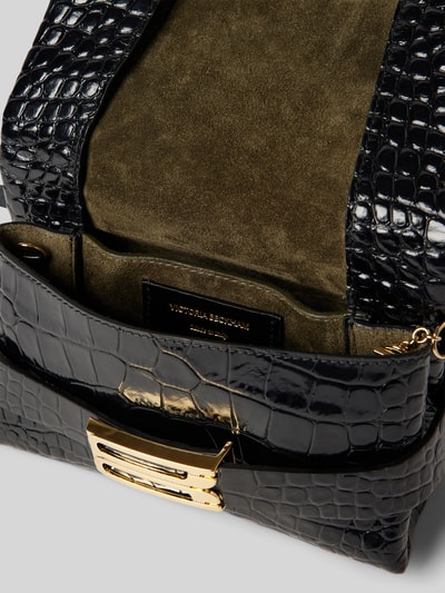 Victoria Beckham Pochette mit Schlangenmuster Black 5