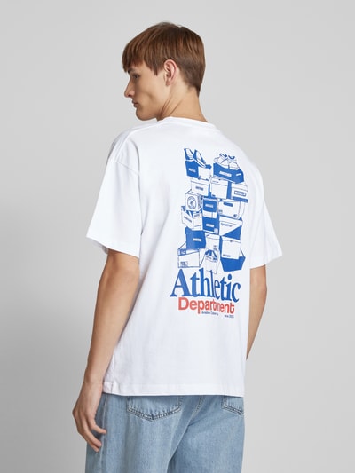 ANOTHER COTTON LAB Oversized T-Shirt mit Label-Print Weiss 5