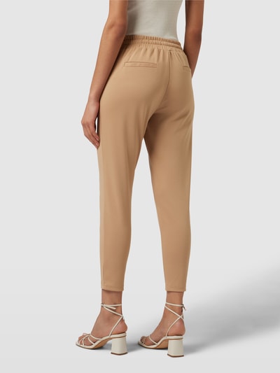 ICHI Stoffen broek met steekzakken Camel - 5