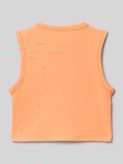 s.Oliver RED LABEL Slim Fit Top mit Baumwollanteil Neon Orange 3