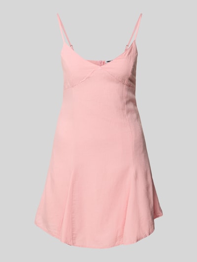 Review Ausgestelltes Minikleid Leinen-Anteil Rosa 2