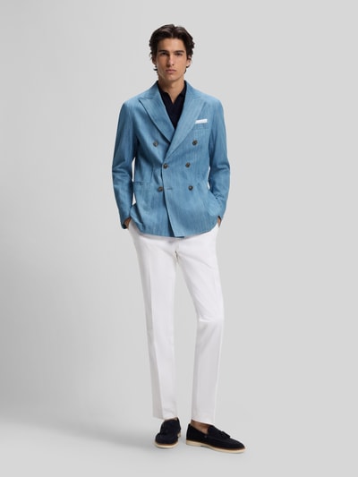 BOSS Regular Fit Sakko aus reiner Baumwolle Modell 'C-HANRY' Hellblau 1