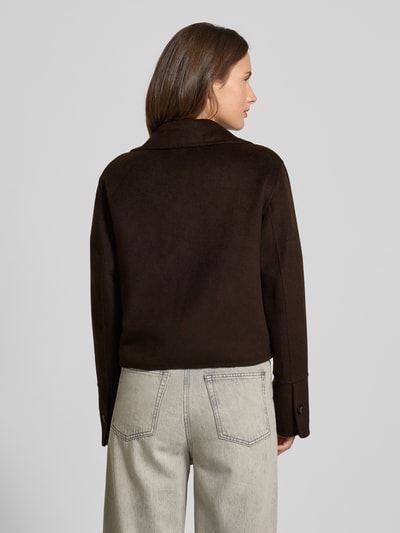 MANGO Jacke mit Reverskragen Modell 'ALEX' Dunkelbraun 5