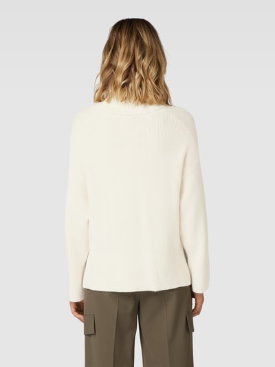 Tom Tailor Rollkragenpullover aus Viskose-Mix mit Rippenstruktur Beige 5