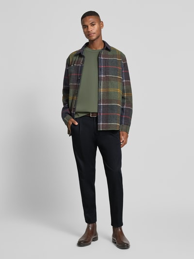 Drykorn Spodnie materiałowe z zakładkami w pasie model ‘chasy’ Ciemnoniebieski 1