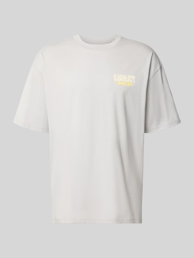 Carhartt Work In Progress Relaxed Fit T-Shirt aus reiner Baumwolle Modell 'Luggage' Stein 1