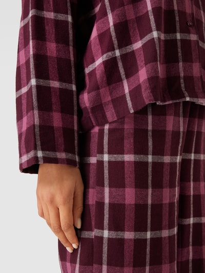 Esprit Pyjama mit Allover-Muster Bordeaux 3