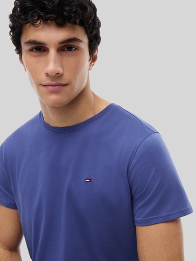 Tommy Jeans Regular Fit T-Shirt aus reiner Baumwolle Rauchblau 3