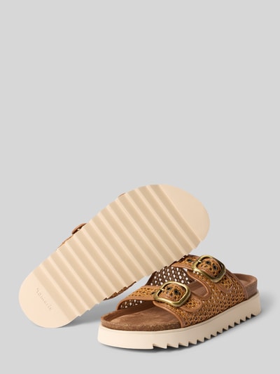 Tamaris Pantoletten in Bast Optik Cognac 4