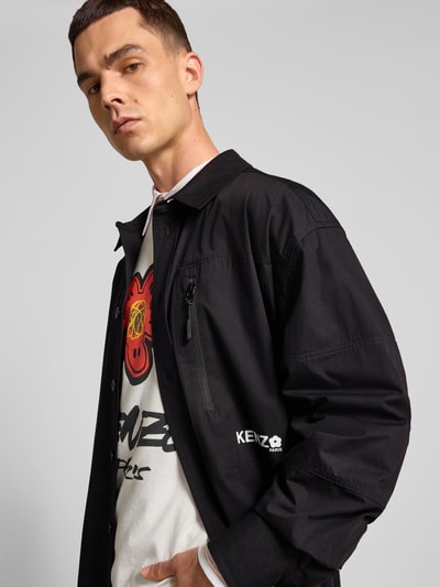 Kenzo Freizeithemd mit Knopfleiste Black 3