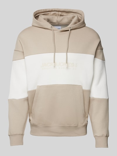 Jack & Jones Hoodie met labelprint, model 'LEGACY' Beige - 2