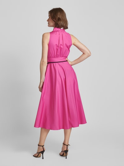 Max Mara Studio Midi-jurk met platte kraag, model 'ADEPTO' Felroze - 5