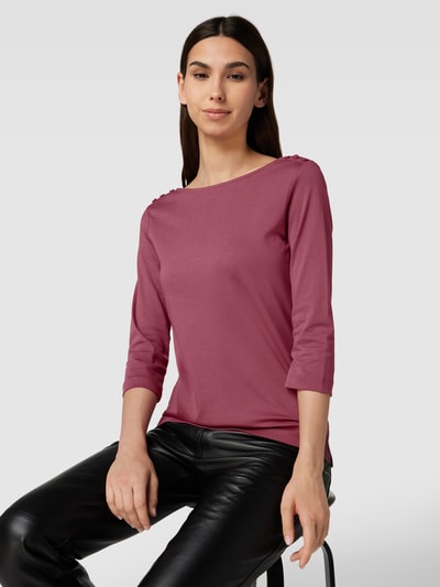 Christian Berg Woman T-shirt met boothals Roestrood - 3