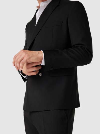 Stylebop Slim Fit Anzug aus Schurwolle Black 3