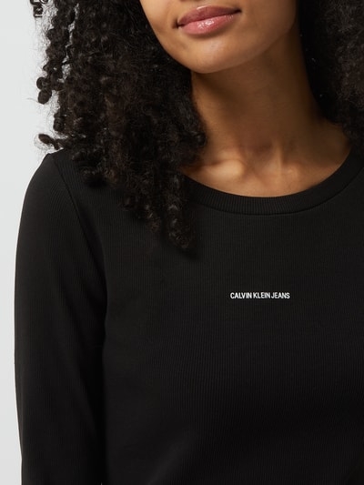 Calvin Klein Jeans Longsleeve mit Logo Black 3