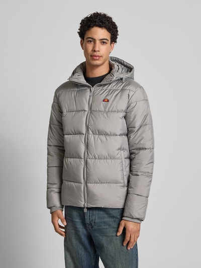 Ellesse Regular fit gewatteerd jack met logostitching, model 'Paddero' Taupe - 4