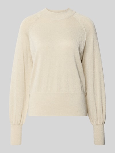 B.Young Gebreide pullover van viscosemix, model 'MOBBE' Zand - 2
