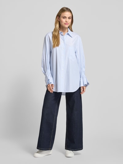 JOOP! Overhemdblouse met knoopsluiting, model 'Benice' Lichtblauw - 1