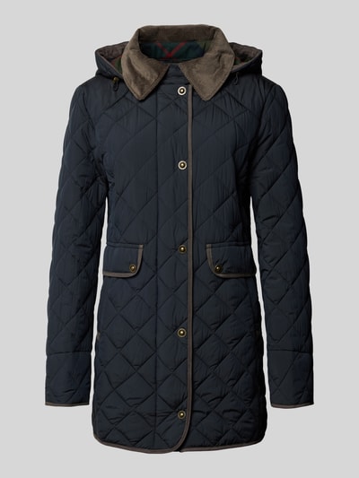 Gil Bret Steppjacke mit Umlegekragen und Pattentaschen Dunkelblau 2