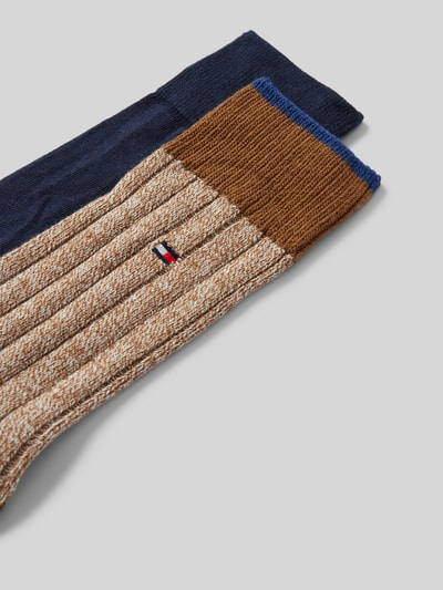 Tommy Hilfiger Socken mit Logo-Detail im 2er-Pack Camel 2