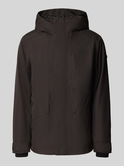 Didriksons Jack met labeldetail, model 'ADAM' Zwart - 2