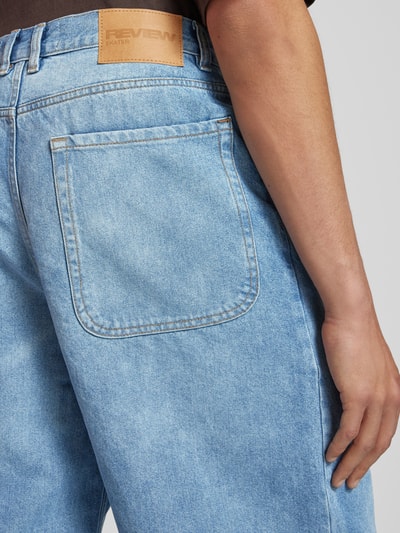 REVIEW Baggy Fit Jeans Shorts mit Eingrifftaschen - Jorts Hellblau 3
