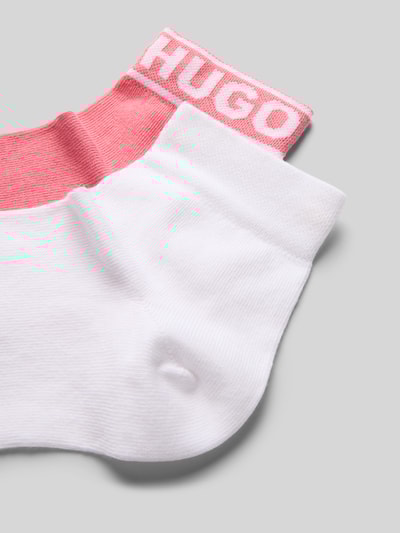 HUGO Socken aus Baumwoll-Mix mit Logo-Stitching im 2er-Pack Hellrosa 2