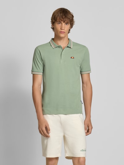 Ellesse Regular Fit Poloshirt mit Logo-Badge Modell 'ROOKS' Gruen 4
