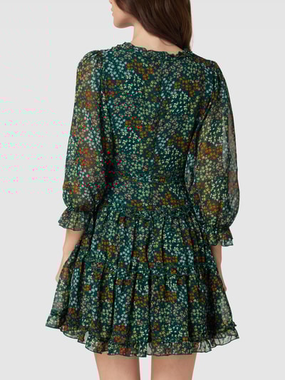 Apricot Knielange jurk met all-over bloemenmotief Groen - 5