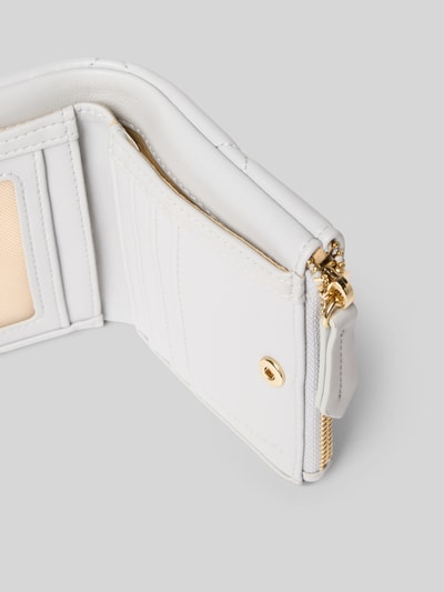 VALENTINO BAGS Portemonnee met doorgestikte naden, model 'OCARINA' Rookblauw - 3