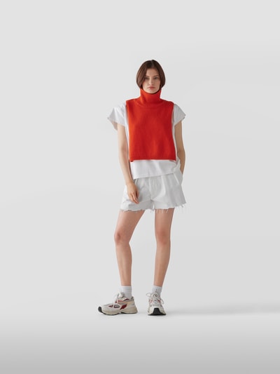 Denimist Jeansshorts im Distressed-Look Weiß 1