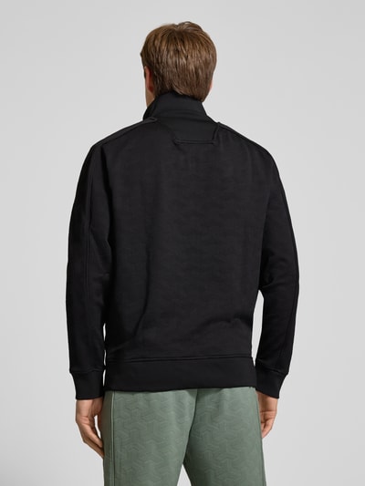 BOSS Green Regular fit trainingsjack met structuurmotief, model 'MIRROR' Zwart - 5