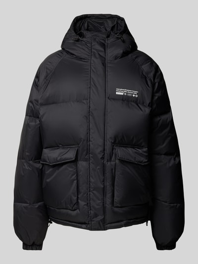 WOODBIRD Steppjacke mit Label-Print Modell 'ZUMO' Black 2