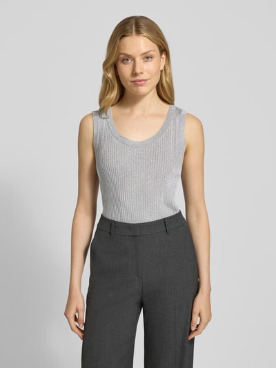 MOS MOSH Tanktop mit Rundhalsausschnitt Modell 'Relena' Silber 4