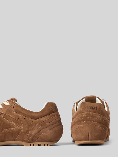 ALOHAS Sneaker mit Schnürung und Label-Detail Mittelbraun 2