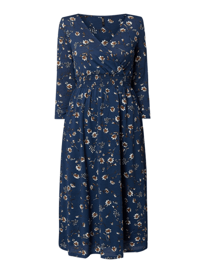 Only Jurk met bloemenmotief Blauw - 2