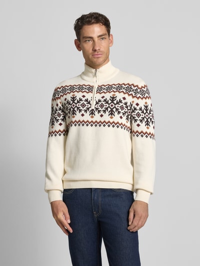 MCNEAL Sweter z dzianiny z kołnierzem Écru 4