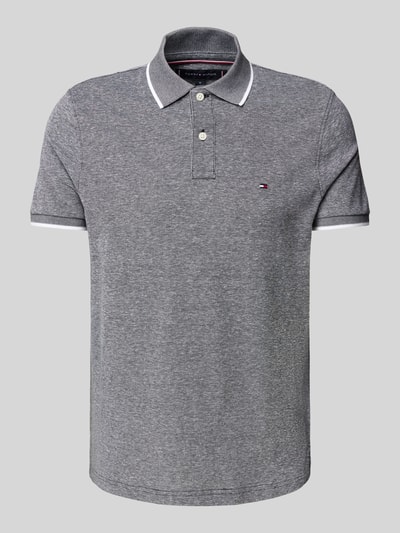 Tommy Hilfiger Regular Fit Poloshirt aus Baumwoll-Leinen-Mix Black 2
