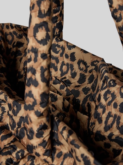 MADS NØRGAARD Tote bag met logopatch, model 'Pillow' Middenbruin - 5