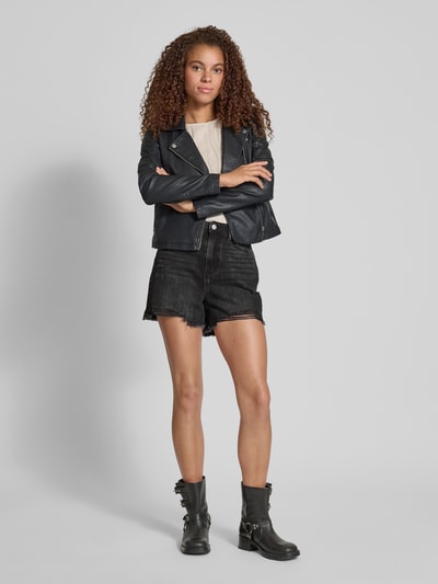 Pieces Regular Fit Jeansshorts aus reiner Baumwolle Modell 'SUMMER' Black 1