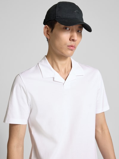 HUGO Poloshirt mit V-Ausschnitt Modell 'Dimerspolo' Weiss 3