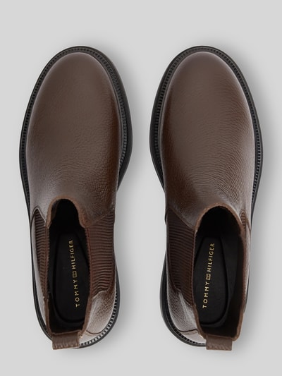 Tommy Hilfiger Buty chelsea ze skóry Ciemnobrązowy 4