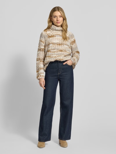Smith and Soul Rollkragenpullover mit Alpaka-Anteil Beige 1