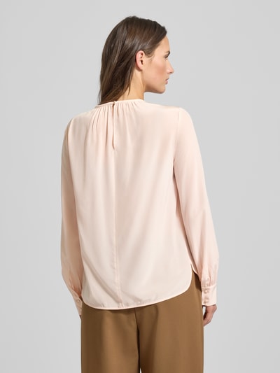 Max Mara Studio Bluzka z jedwabiu o kroju regular fit z marszczeniem Jasnoróżowy 5