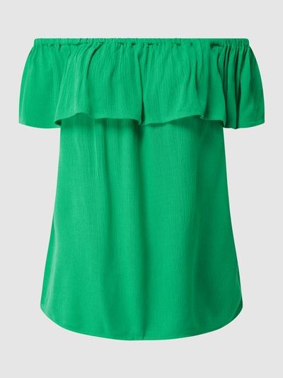 ICHI Off shoulder-blouseshirt van viscose, model 'Marrakech' Groen - 2