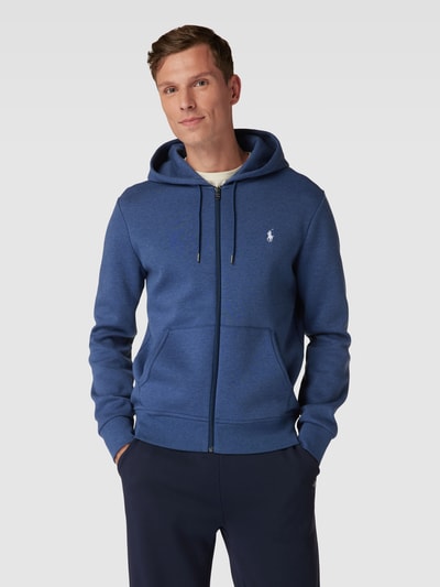 Polo Ralph Lauren Sweatjacke mit Label-Stitching Bleu Melange 4