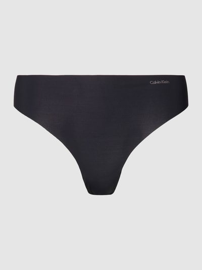 Calvin Klein Underwear High Waist String in unifarbenem Design mit Label-Detail Black 1